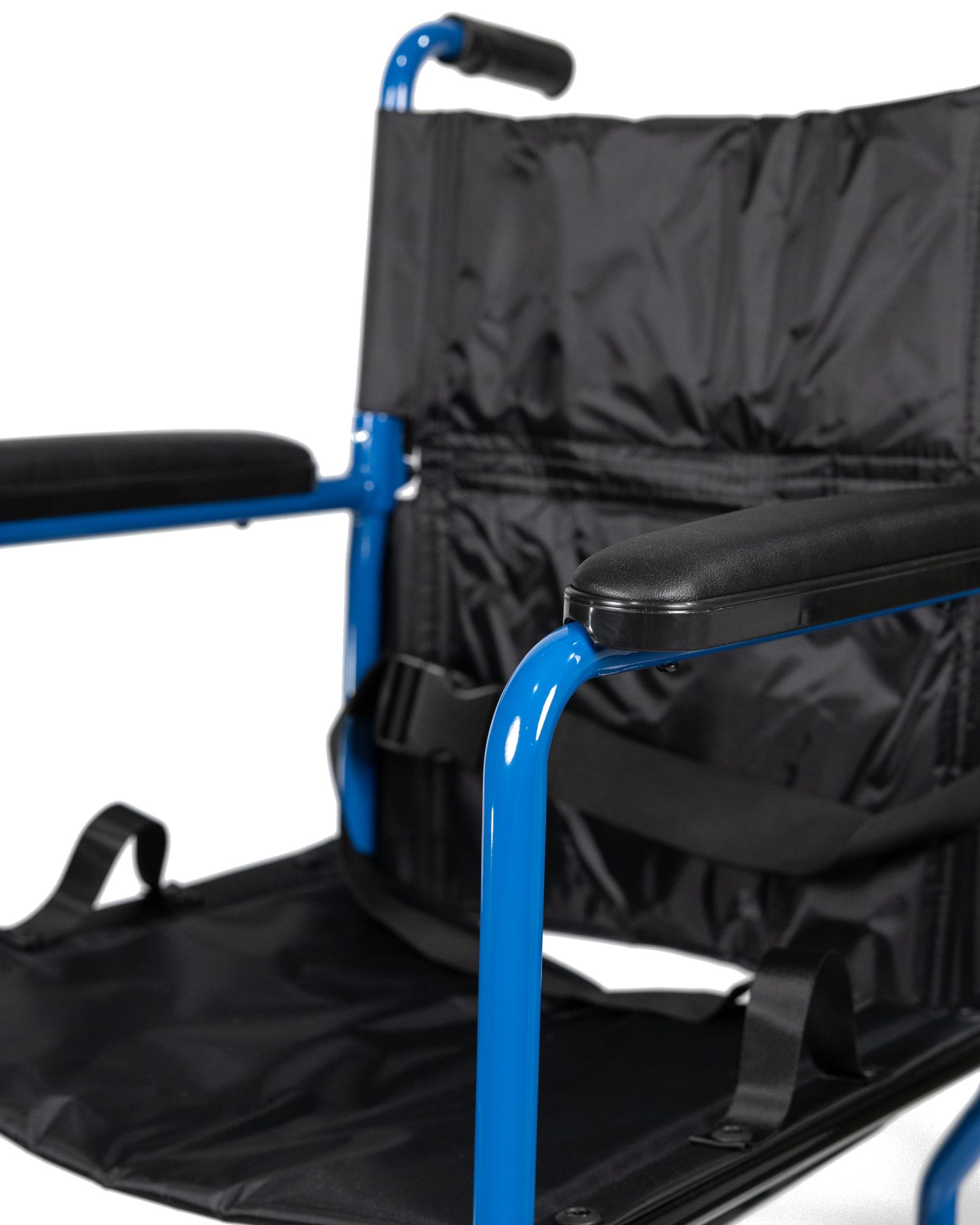 Aluminum Transport Chair, 300Lb Weight Cap, Red, Blue - Proline